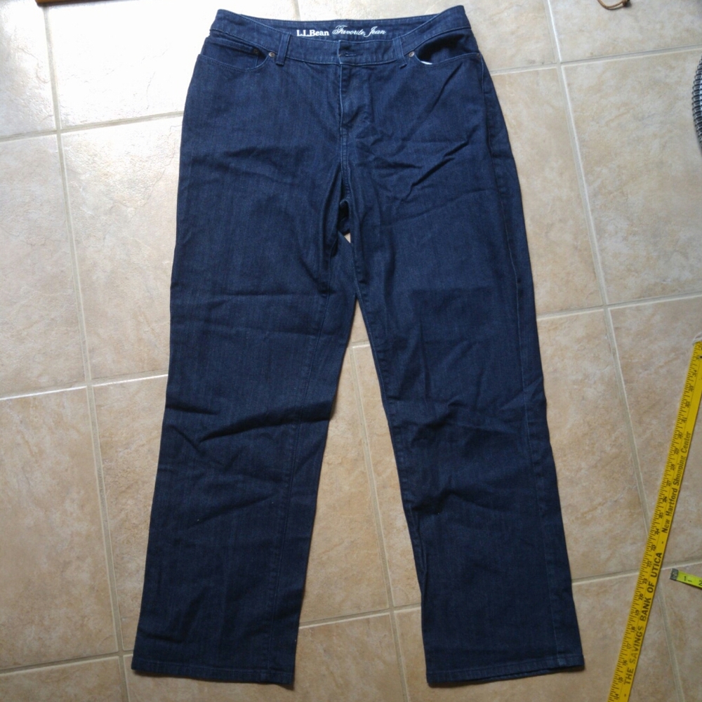 L.L. Bean Women’s Dark Blue Straight-Leg Jeans
